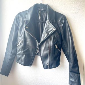 Semi-used leather jacket